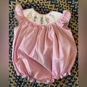 Ruthie and Ralph Pink Gingham Baby Bubble